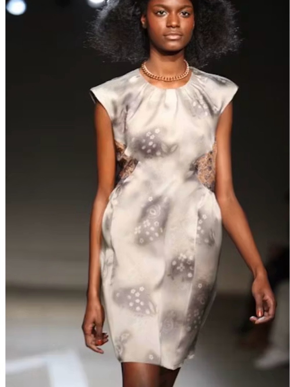 Rachel Comey Gray Printed Midi Dress